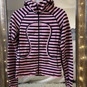 Lululemon Scuba Hoodie* Stretch -Sea Stripe Pink